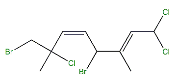 (E,Z)-4,8-Dibromo-1,1,7-trichloro-3,7-dimethyl-2,5-octadiene
